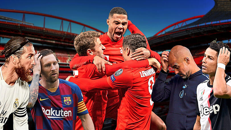 Im Viertelfinale der Champions League könnte es für die Bayern gegen Barcelona um Messi gehen, im Halbfinale sind Real Madrid um Ramos, Guardiolas ManCity oder Juve mit Ronaldo mögliche Gegner. Im Viertelfinale der Champions League könnte es für die Bayern gegen Barcelona um Messi gehen, im Halbfinale sind Real Madrid um Ramos, Guardiolas ManCity oder Juve mit Ronaldo mögliche Gegner.