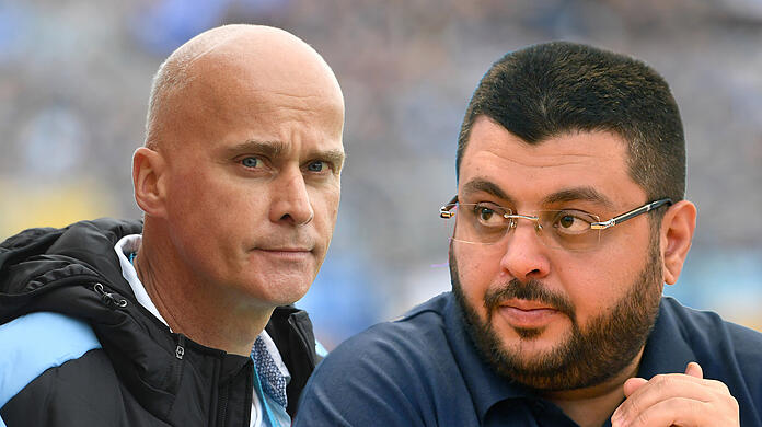 Präsident und Investor des TSV 1860: Robert Reisinger (li.) und Hasan Ismaik.