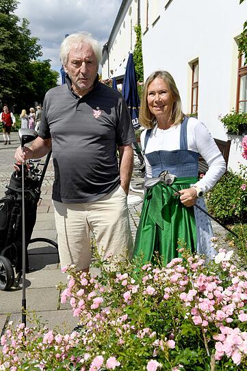 Günther Maria Halmer mit Sybille Beckenbauer