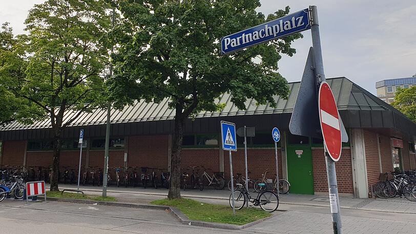 Der Partnachplatz von Norden aus gesehen.