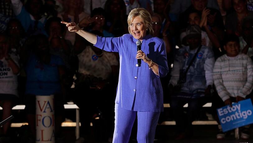 Hillary Clinton bei einem Auftritt in Las Vegas.