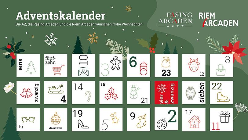 Ab 1. Dezember verlost die AZ gemeinsam mit den Pasing Arcaden und den Riem Arcaden täglich tolle Preise!