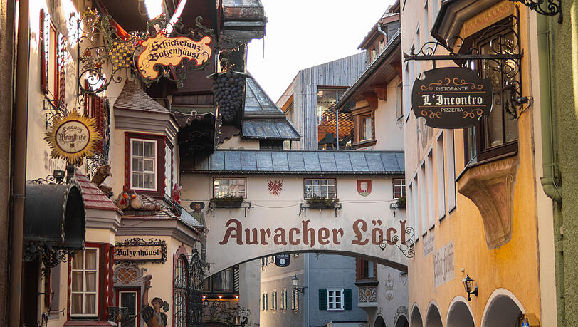 Einzigartig. Die berühmte Römerhofgasse in Kufstein.