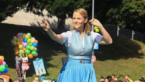 Hanna Sammüller-Gradl beim Platzkonzert.