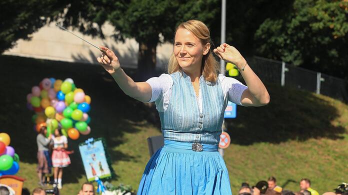 Hanna Sammüller-Gradl beim Platzkonzert.