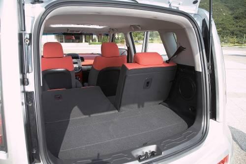 Nicht wirklich üppig, aber im Alltag ganz praktisch: Der variable Kofferraum des Kia Soul.