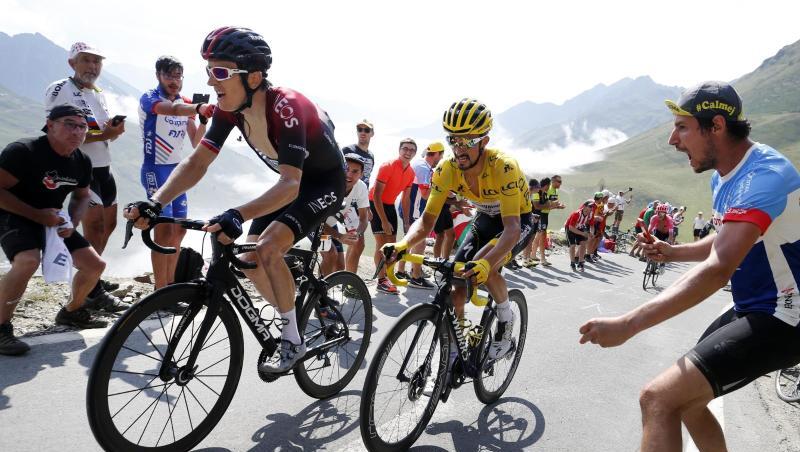 Kann sich eine Tour ohne Zuschauer nicht vorstellen: Ex-Sieger Geraint Thomas (l). Kann sich eine Tour ohne Zuschauer nicht vorstellen: Ex-Sieger Geraint Thomas (l).