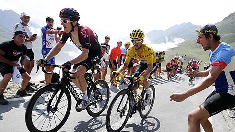 Kann sich eine Tour ohne Zuschauer nicht vorstellen: Ex-Sieger Geraint Thomas (l).