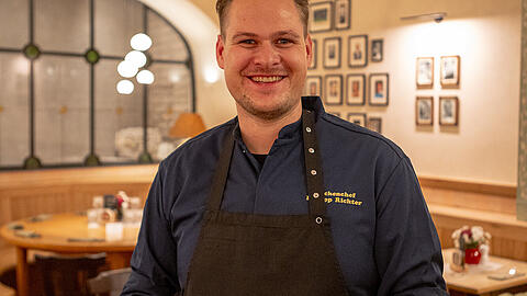 Philipp Richter legt im Sedlmayr Wert auf traditionelle Lebensmittel, zubereitet mit modernem Twist.