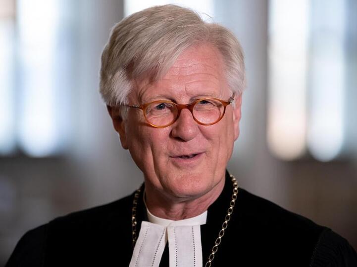 Heinrich Bedford-Strohm steht in München in der St. Matthäuskirche. Foto: Sven Hoppe/dpa/Archivbild