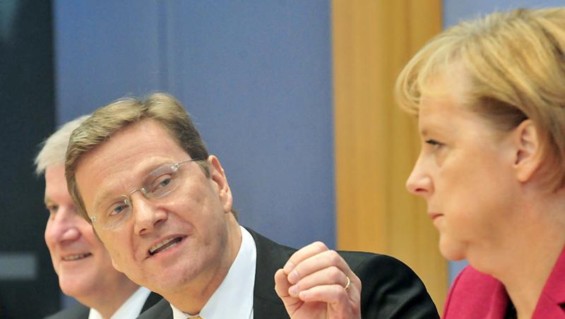 Seehofer, Westerwelle und Kanzlerin Merkel Seehofer, Westerwelle und Kanzlerin Merkel