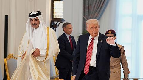 Trump schwärmte bei seinem Besuch in Katar über seine enge Freundschaft zum Emir.