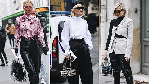 Stylische Hosen aus (Kunst-)Leder sind im Herbst und Winter die angesagte Alternative zu Jeanshosen.