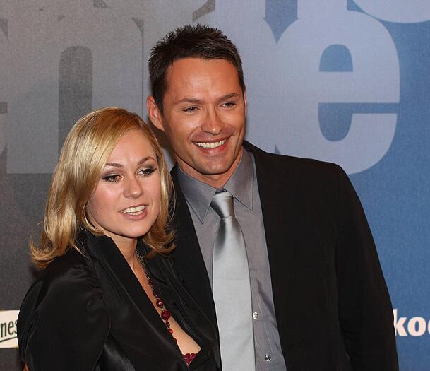 Ruth Moschner und ihr Partner Peter bei einer Preisverleihung im Jahr 2008.