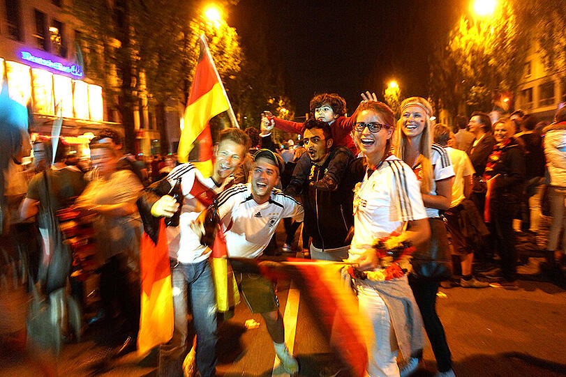 Was für eine Party! Nach dem WM-Sieg herrschte auf Münchens Straßen Ausnahmezustand. Die Bilder.