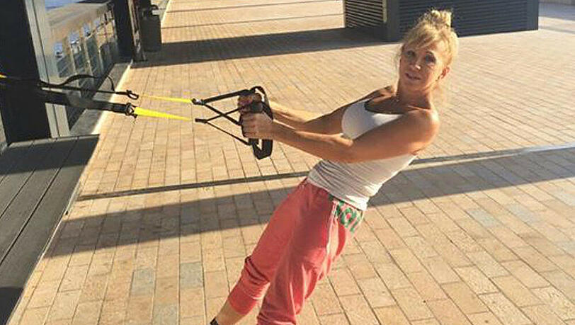 Carmen Geiss kommt ins Schwitzen Carmen Geiss kommt ins Schwitzen