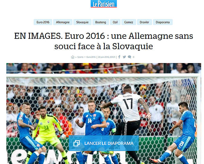 leparisien.fr (Frankreich): "Deutschland ohne Probleme gegen Slowakei"