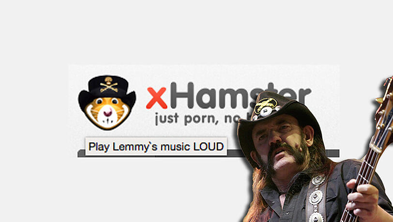 Mit neuem Logo gedenkt diese Pornoseite dem verstorbenen Rocker Lemmy Kilmister Mit neuem Logo gedenkt diese Pornoseite dem verstorbenen Rocker Lemmy Kilmister