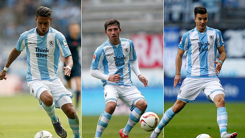 Rubin Okotie, Maxi Wittek und Stefan Mugosa (l.-r.) gelten als mögliche Wechsel-Kandidaten beim TSV 1860 München. Rubin Okotie, Maxi Wittek und Stefan Mugosa (l.-r.) gelten als mögliche Wechsel-Kandidaten beim TSV 1860 München.