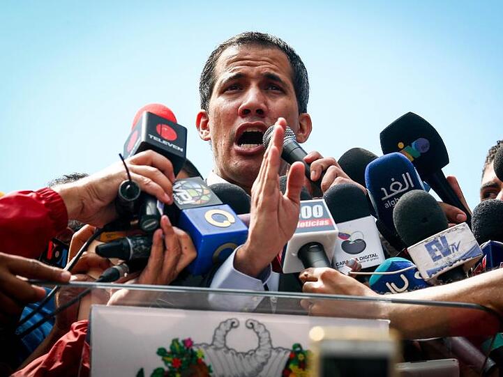 Juan Guaido, selbst ernannter Interimspräsident von Venezuela, bei einer Veranstaltung in Caracas.