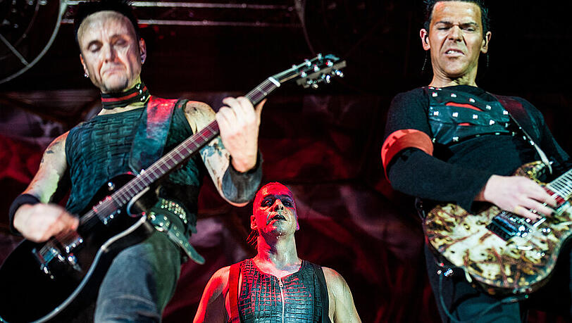 Rammstein auf der Bühne in Moskau Rammstein auf der Bühne in Moskau