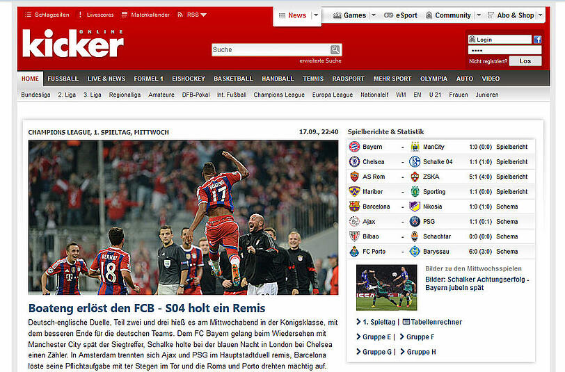 Beim deutschen "Kicker" ist Boateng dagegen der "Erlöser".