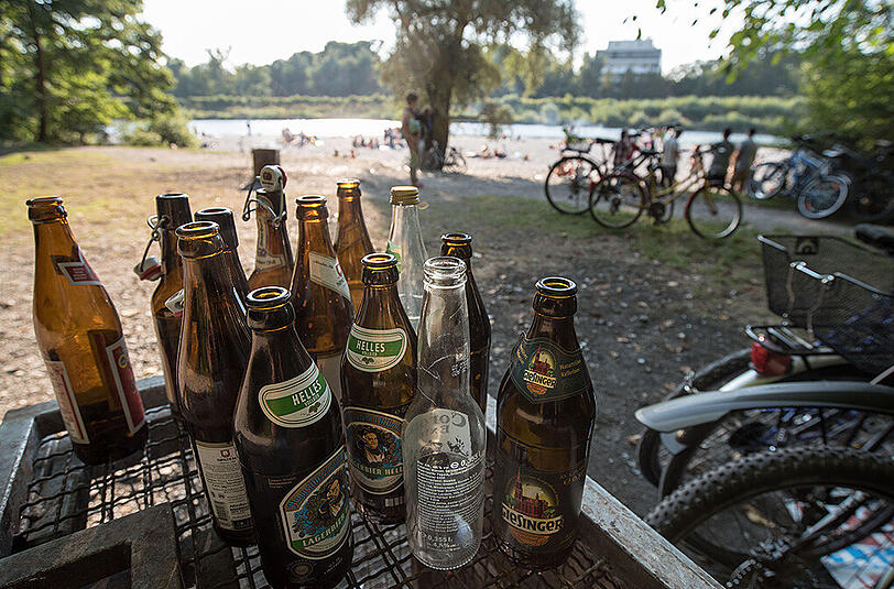 In München häuften sich die Beschwerden um zu viel Müll auf Straßen und Plätzen.