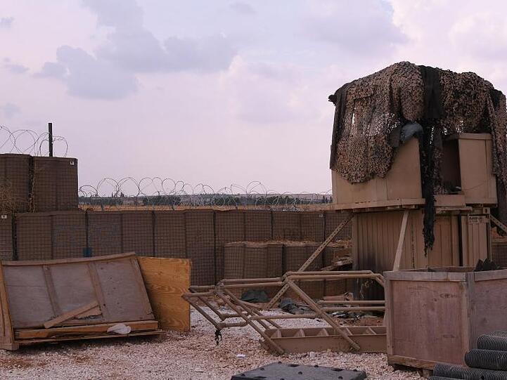 Verlassene US-Militärbasis bei Aleppo.