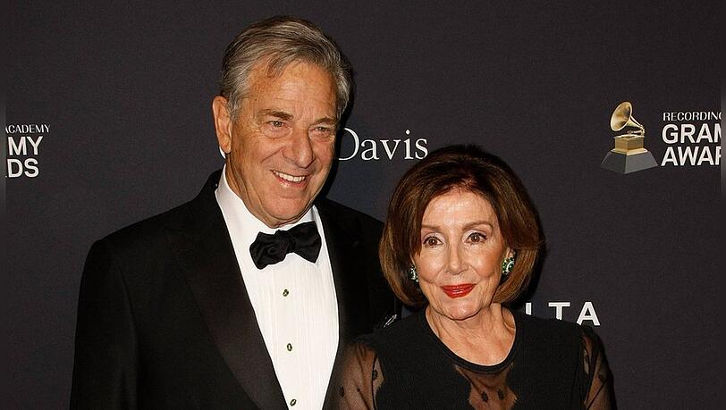 Nancy Pelosi und Ehemann Paul bei einem Grammy-Event 2020.