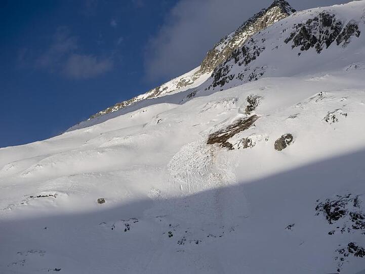 Die Skipiste, auf der die gewaltige Lawine niedergegangen ist.