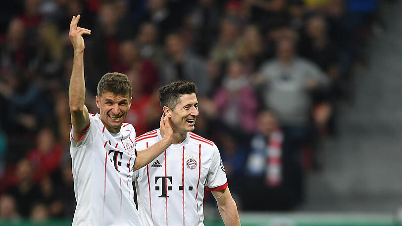 Sorgen im Normalfall für die Tore beim FC Bayern: Thomas Müller (l.) und Robert Lewandowski.