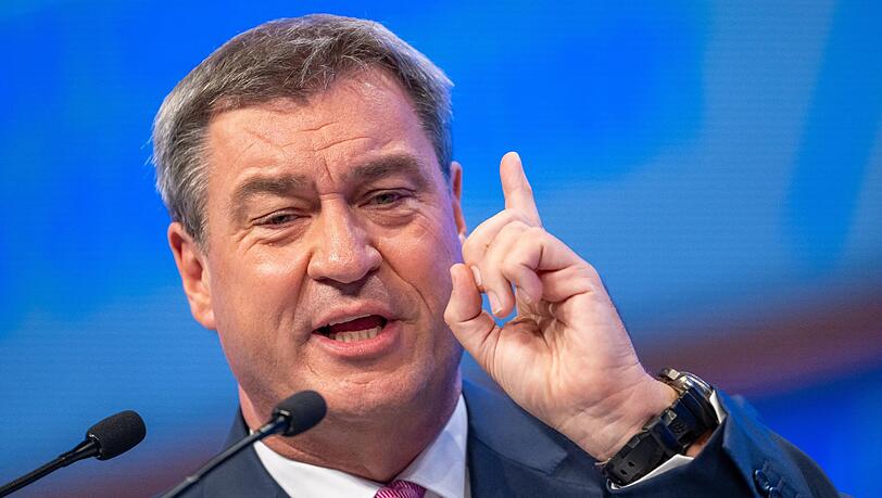 CSU-Parteivorsitzender Markus Söder beim Parteitag der CSU.