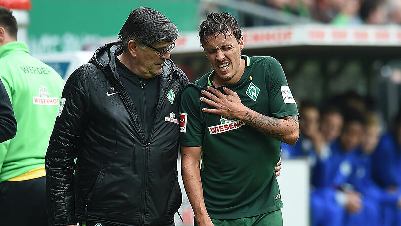 Max Kruse brach sich das Schlüsselbein