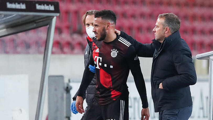 Corentin Tolisso verletzte sich beim Sieg in Stuttgart. Gegen Leipzig ist der Franzose noch keine Option.