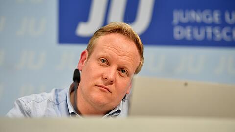 Der JU-Chef Tilman Kuban beim Deutschlandtag in Münster.