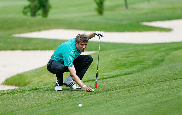 Bilder: Golf-Gaudi mit Müller und Lahm