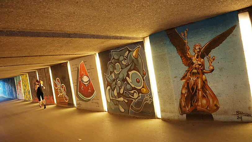 An vielen verschiedenen Orten in München ist Graffiti-Kunst zu sehen.