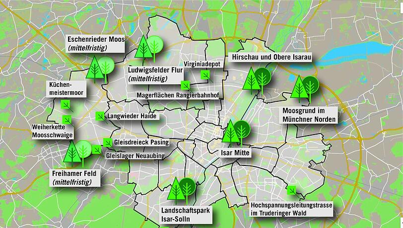 Die Stadt will größere und kleinere Landschaftsgebiete ausweiten. Die Übersichtskarte zeigt, wo. Die Stadt will größere und kleinere Landschaftsgebiete ausweiten. Die Übersichtskarte zeigt, wo.