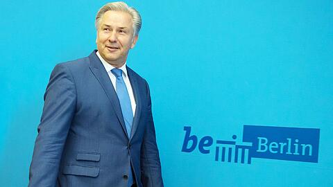 Klaus Wowereit erklärte am Dienstagmittag seinen Rücktritt im Roten Rathaus in Berlin.