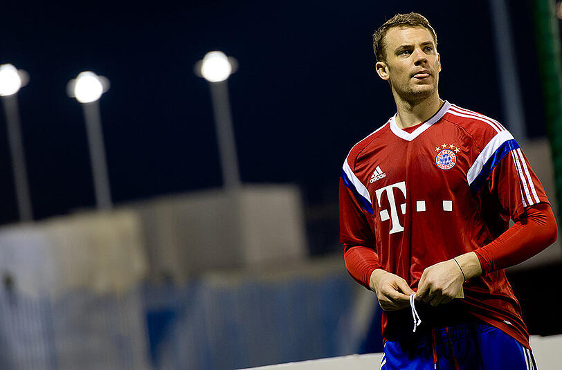 Im Januar 2015 weilten die Bayern-Profis ebenfalls in Doha/Katar zum Trainingslager - hier Keeper Manuel Neuer.