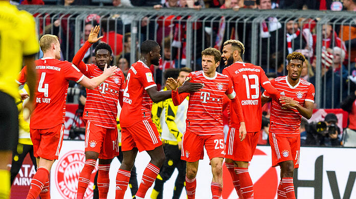 Der FC Bayern gewinnt gegen Borussia Dortmund mit 4:2.