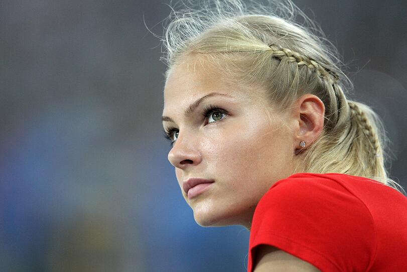 Die Weitspringerin Darya Klishina ist wohl die schönste der Springgrube.