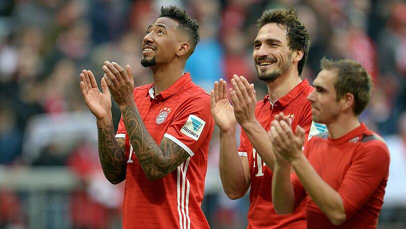 Absolute Säulen in der Bayern-Verteidigung: Jérôme Boateng (l.), Mats Hummels (m.) und Philipp Lahm.