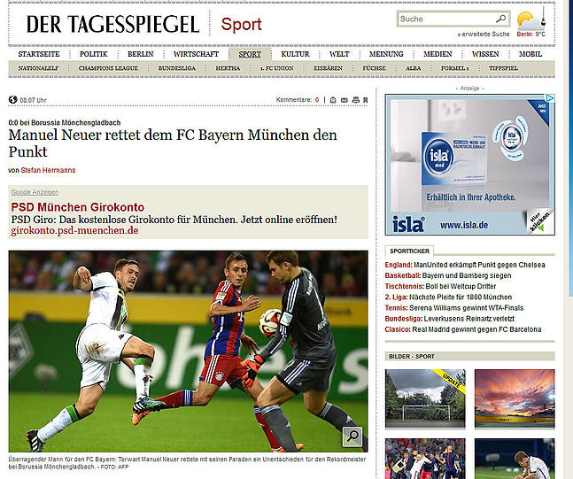 Die Pressestimmen zum Spiel.