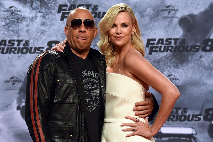 Die Hauptdarsteller Vin Diesel und Charlize Theron
