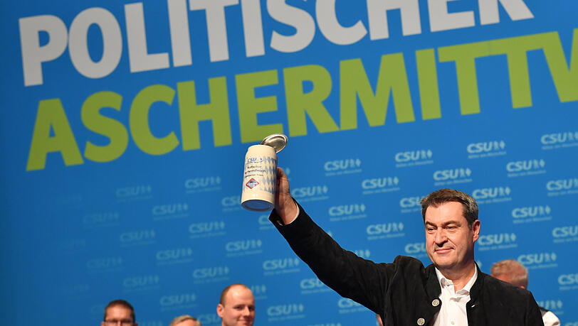 Teilte vor allem gegen die Grünen aus: CSU-Parteichef Markus Söder. Teilte vor allem gegen die Grünen aus: CSU-Parteichef Markus Söder.