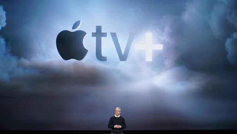 Apple-Produktvorstellung mit CEO Tim Cook. Apple TV+ soll ebenso wie Disney+ im November starten. Apple-Produktvorstellung mit CEO Tim Cook. Apple TV+ soll ebenso wie Disney+ im November starten.