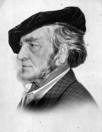 Ähnlichkeiten sind durchaus vorhanden - und beabsichtigt: Wolfgang Roucka im Richard Wagner-Look.
