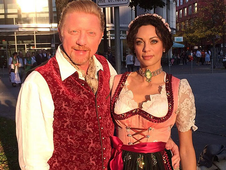 Boris Becker und seine Ehefrau Lilly beim Oktoberfest in München