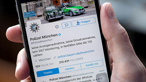 Beträchtliche Followerzahl auf Twitter: Die Polizei München.